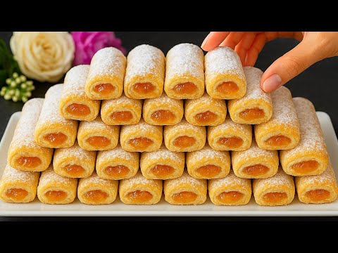 Видео: Если у вас есть йогурт и мука! Приготовьте это печенье за ​​5 минут! Оно тает во рту.