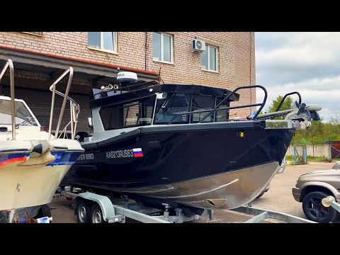 Видео: Очередной проект Катер NorthSilver 690 Cabin в сервисе LegendFishPro успешно завершён!