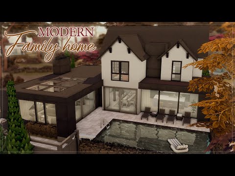 Видео: Современный семейный дом 🍁| Симс 4: Строительство | The Sims 4: Speed Build
