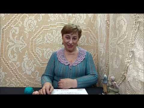 Видео: Воротничок к платью "Бельведер". Мастер-класс по вязанию крючком от О. С. Литвиной.