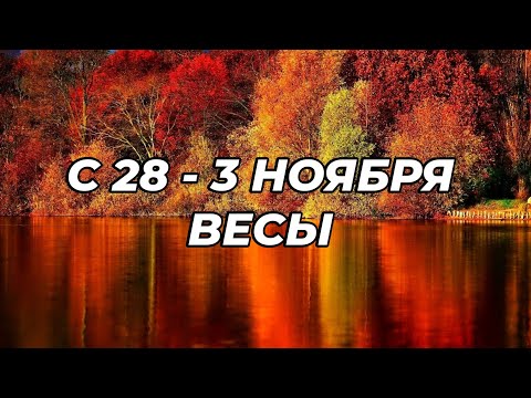 Видео: 🎯🍁ВЕСЫ. ♎️С 28 - 3 ноября 2024.♎️