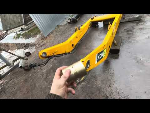 Видео: ЗАМЕНА ВТУЛОК В РАМЕ И ПЕРЕДНЕЙ СТРЕЛЕ JCB 3CX