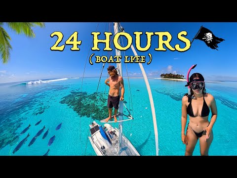Видео: 24 ЧАСА сырой, нефильтрованной жизни на лодке в отдаленной АВСТРАЛИИ