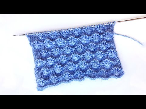 Видео: Красивейший узор спицами Полевые цветы/ Быстрый и легкий