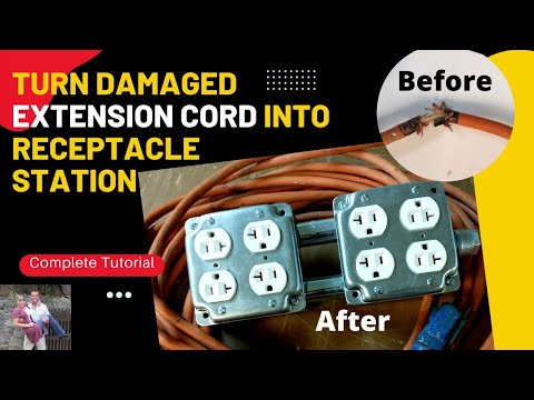 Видео: Превратите поврежденный удлинитель в розетку. Полное руководство. Как это сделать. #обустройствод...