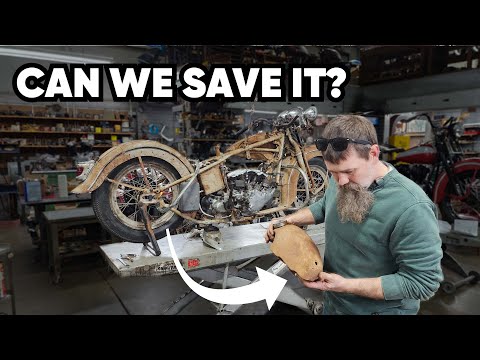 Видео: Большие проблемы с топливным баком: Harley RUSTORATION 1939 года