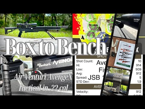 Видео: От коробки к столу с новой пневматической винтовкой AirVenturi AvengeX Tactical Tube PCP калибра .22