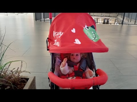Видео: прогулка с реборном/ новая коляска/ шопинг 🛒