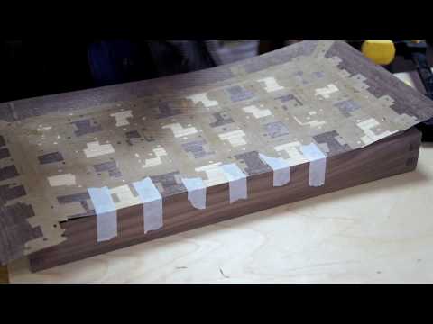 Видео: Фанеруем шахматную доску ценными породами
