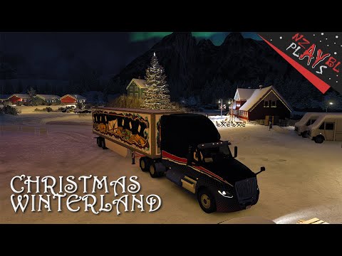 Видео: Здравствуй снег! Поездка в Winterland 🚛 American Truck Simulator v.1.49 (на русском языке)