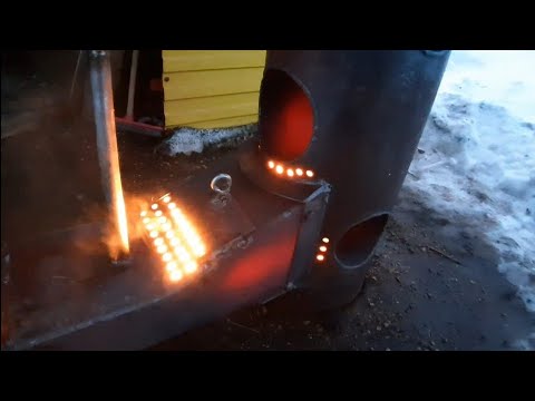 Видео: Расход отработки за час работы БУРЖУЙКИ на масле