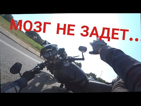 Видео: Снятие усталости и стресса экшн-камерой "Sony". Всё прошло как по маслу. Triumph Speed Twin 1200.