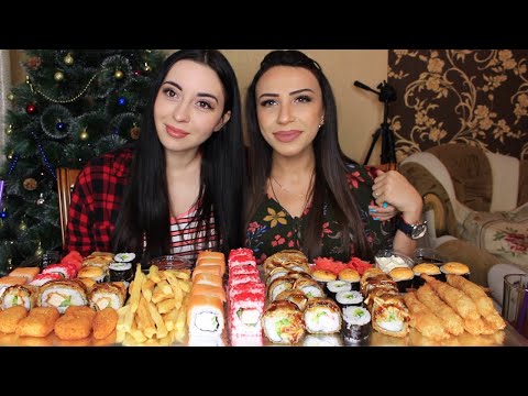 Видео: НАКОНЕЦ-ТО МУКБАНК С ЖАЛИ ! ВКУСНЕЙШИЕ СУШИ РОЛЛЫ Ayka Emilly