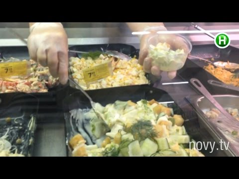 Видео: Журналистка Абзаца! проникла в подвалы магазинной кулинарки! - 22.09.2015