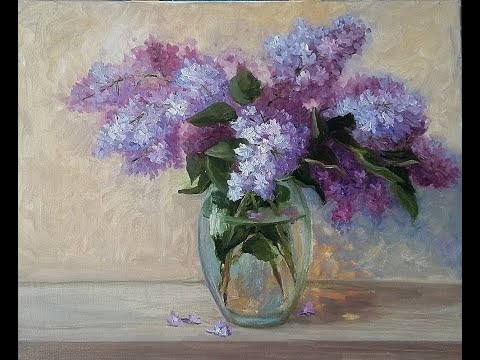 Видео: Как написать СИРЕНЬ маслом смотреть онлайн видео урок для начинающих бесплатно  Студия Оксилайт Арт.