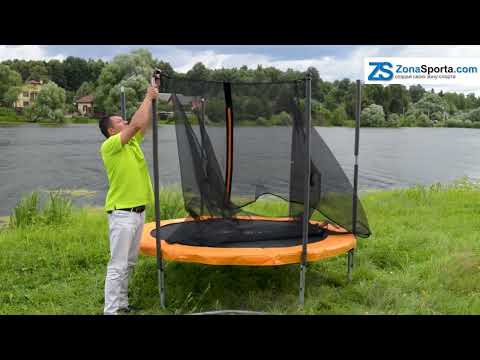 Видео: Инструкция как собрать батут с внутренней сеткой BRADEX