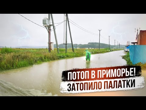 Видео: СПАСАЕМСЯ от ЛИВНЯ в Приморье: ЗАТОПИЛО Палатки | Перегон Toyota Noah из Владивостока  в Челябинск.