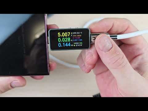 Видео: Как кабель USB-C от компании iZi-PC заряжает Samsung S2x Ultra. Причина плохой работы кабеля