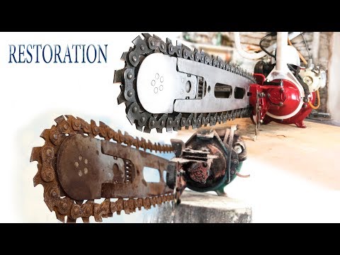 Видео: Восстановление старой бензопилы из 1970-х | Old chainsaw restoration