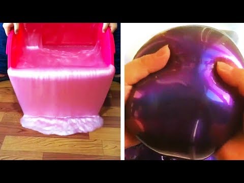 Видео: Самые удовлетворяющие видео слизи ASMR | Новый сборник странно удовлетворяющих 2019 | 60