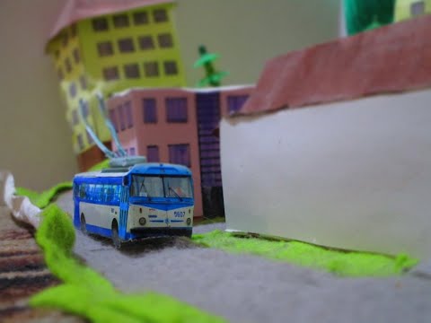 Видео: Бумажный город. Экскурсия№1. Экскурсии по бумажным городам "Город горных троллейбусов"