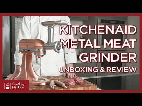 Видео: Металлическая мясорубка KitchenAid — распаковка и тестирование насадки-мясорубки