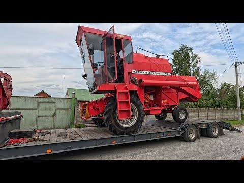Видео: Перевезення комбайна Massey Ferguson 20 | Березне – Чуднів (150 км) | Велике ДТП на трасі