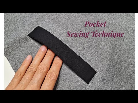 Видео: Советы по шитью для начинающих | Как сшить карман брюк | Карманная техника шитья