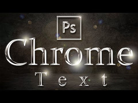 Видео: Эффект текста Chrome | Эффект Photoshop | Уроки Photoshop