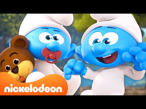 Видео: САМЫЕ МИЛЫЕ Моменты Малыша Смурфа 🥰 | 35-минутная Компиляция | @Nicktoons