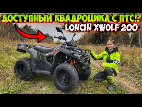 Видео: ДОСТУПНЫЙ КВАДРОЦИКЛ С ПТС!? ОБЗОР И ТЕСТ-ДРАЙВ LONCIN XWOLF 200!