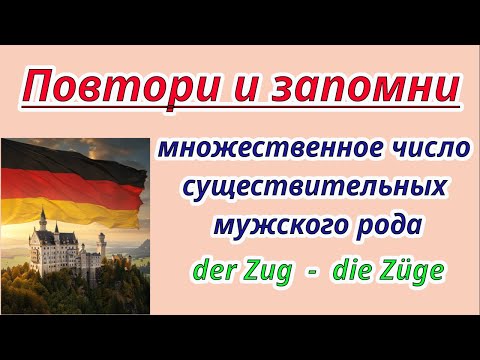 Видео: Повторяй и запоминай 🇩🇪 множественное число имен существительных в немецком языке
