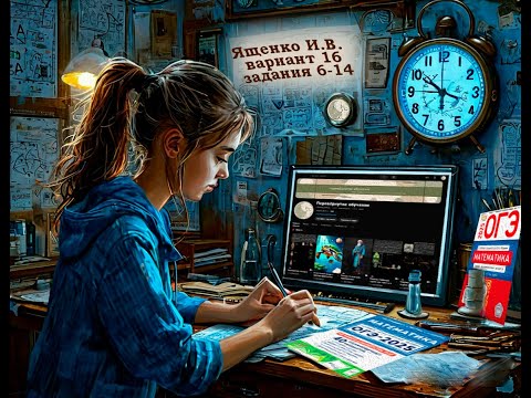 Видео: ОГЭ-2025. Математика (сборник Ященко). Вариант 16. Задания 6-14 (блок алгебры)