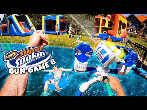 Видео: NERF GUN GAME | SUPER SOAKER EDITION 8.0 (шутер от первого лица Nerf)