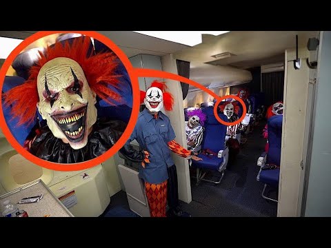 Видео: Если вы когда-нибудь увидите клоунов в самолете, НЕМЕДЛЕННО убегайте с самолета!!