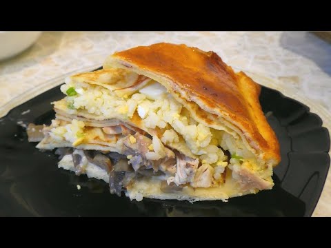 Видео: Курник самый вкусный пирог в мире. Блюдо из курицы и блинов. Просто быстро с любовью