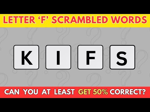Видео: Игры в слова (4 буквы) | 30 слов, начинающихся на букву «F» | Викторина «Угадай слово»