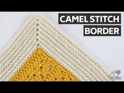 Видео: ВЯЗАНИЕ КРЮЧКОМ: ОДЕЯЛО ВЕРБЛЮЖЬИМ УЗОРОМ. Кайма: подходит для ЛЮБОГО одеяла.
