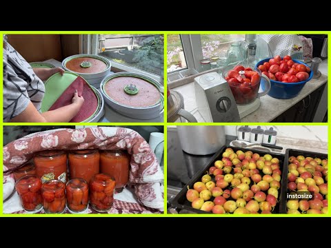 Видео: Кому ВЫХОДНОЙ, а у меня ДЕНЬ ЗАГОТОВОК🍅🍐🥬