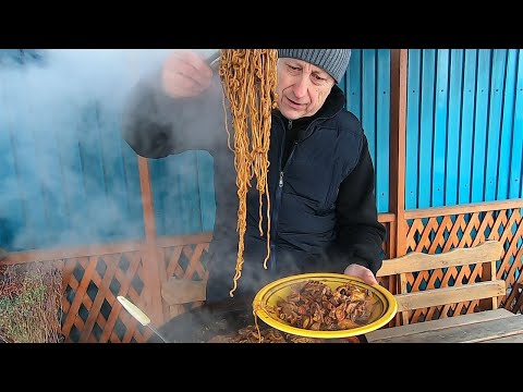 Видео: ПРИГОТОВИЛ ЭТО НА САДЖЕ. КИШКИ ТРЕБУХА