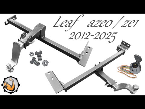 Видео: Фаркоп Ніссан Ліф під вставку 50х50 фаркоп Nissan Leaf aze0, ze1 2012-2025
