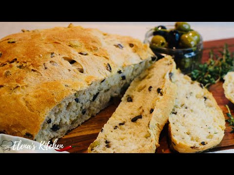 Видео: ДОМАШЕН ХЛЯБ С МАСЛИНИ И ПОДПРАВКИ-ЛЕСНА РЕЦЕПТА/OLIVE HERB BREAD MEDITERRANEAN|HOMEMADE EASY RECIPE