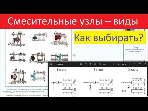 Видео: Смесительные узлы теплого водяного пола. Их виды и классификация.  Как выбирать?