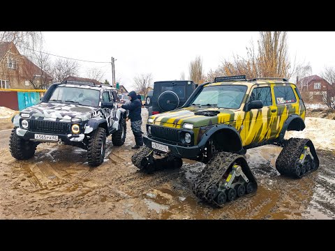 Видео: Эта НИВА круче ТАНКА! Заруба против ГЕЛИК G55, RUBICON, УАЗ, PRADO. Настоящий ОФФРОАД.