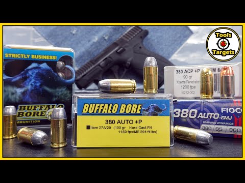 Видео: Вам ОБЯЗАТЕЛЬНО нужно это увидеть!...380 ACP Buffalo Bore Hardcast против FMJ против Xtreme Penet...