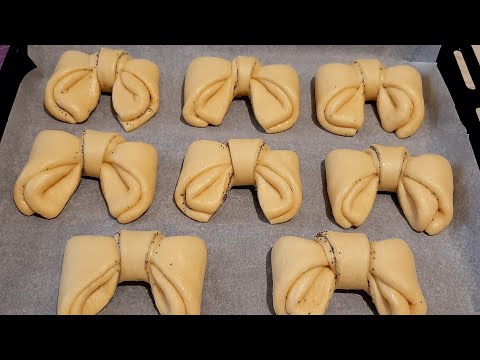 Видео: Булочки Бантики 🎀 Воздушное Тесто как пух | Булочки к чаю| Bantikli🎀 bulochkalar tayorlash