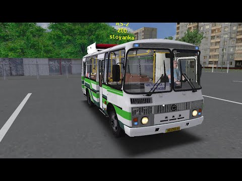 Видео: OMSI 2. ПАЗ 32054, ГБО. Карта Чистогорск - маршрут 200.