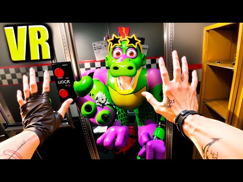 Видео: VR АНИМАТРОНИКИ ПУГАЮТ ОХРАННИКА В БОНЕЛАБ FNAF 1 COOP BONELAB