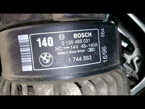 Видео: БМВ Е34 Ремонт генератора Bosch 140A - BMW E34