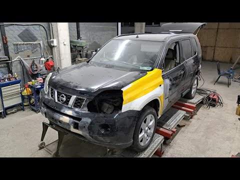 Видео: Кузовной ремонт Ниссан Х-Трейл. Часть 2.